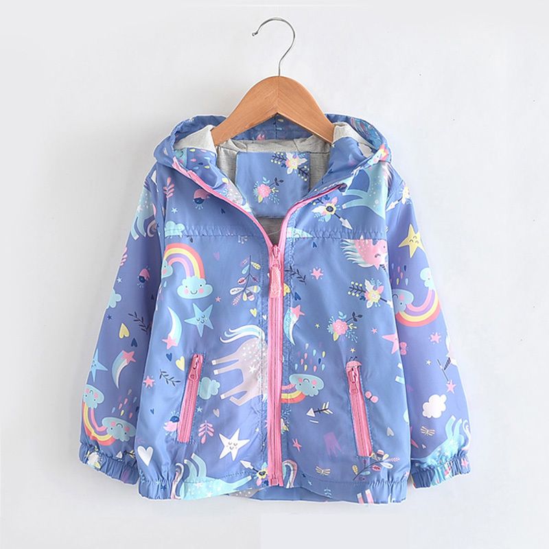 girls rainbow coat