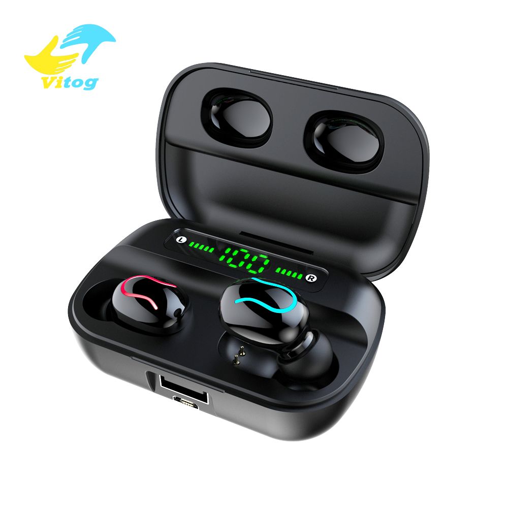 Vitog Hbq Q82 Wireless Bluetooth 5.0 Headphones TWS In Ear True