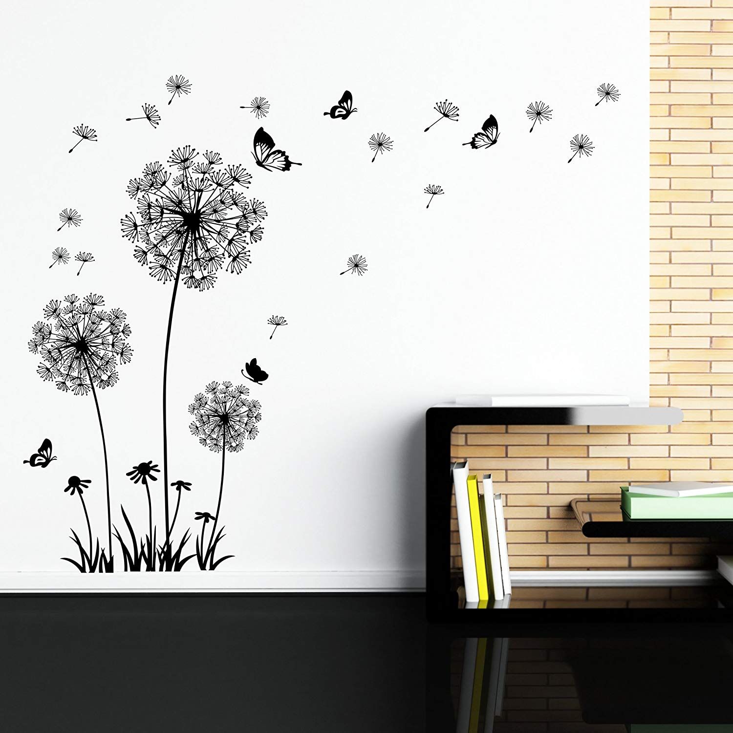 Dandelion Wall Decal Wall Stickers Dandelion Art Decor Vinyl Large Peel