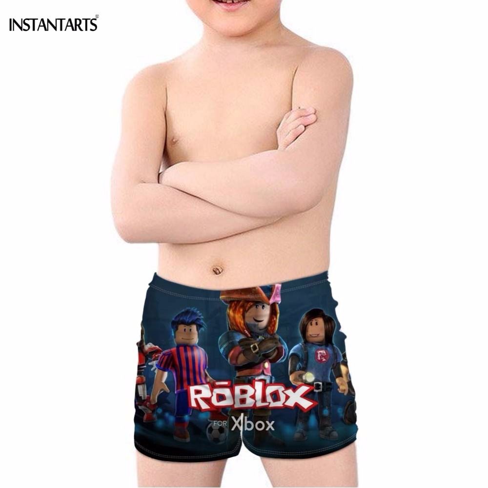 2019 Instantarts 2019 New Boys Swimsuits Hot Game Roblox Print Swimming Wear For Children Baby Kids Bathing Beach Trunks 5 14 Years From Insideseam - kid boy roblox