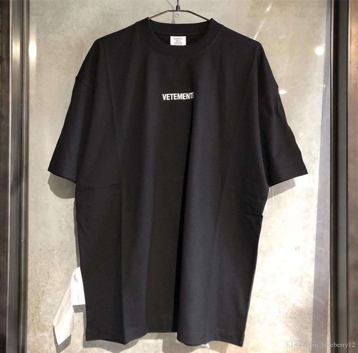 vetements red t shirt