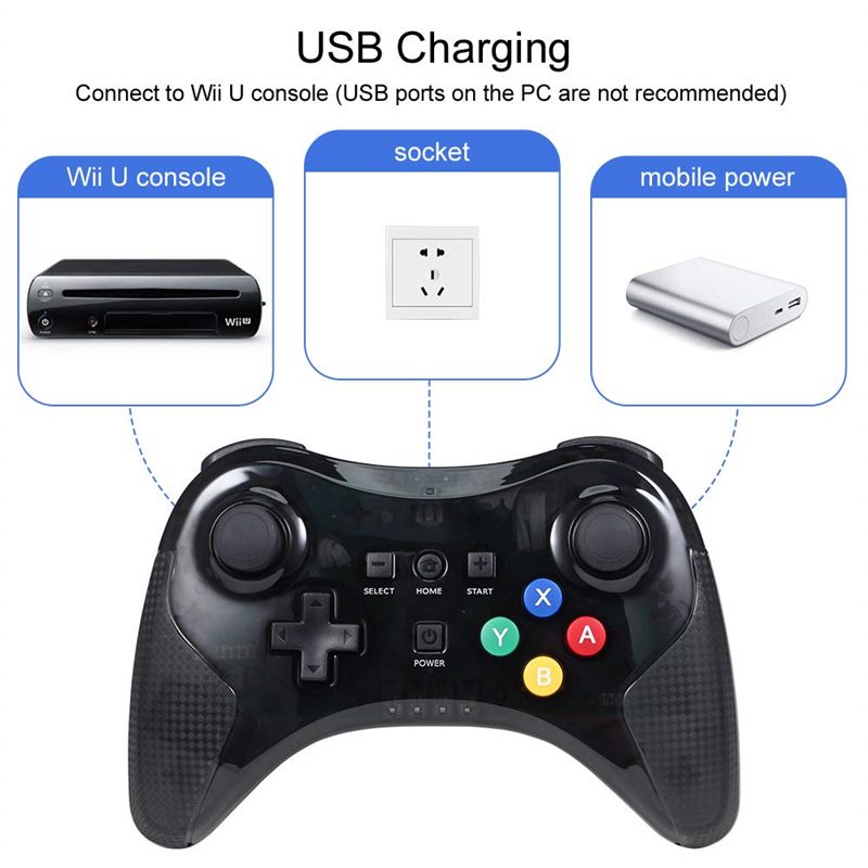 Acheter Manette De Jeu Sans Fil Bluetooth Pour Manette De Jeu Manette De Jeu Sans Fil Bluetooth Pro Pour Nintendo Wii U Pro De 8 85 Du Best Price18 Fr Dhgate Com
