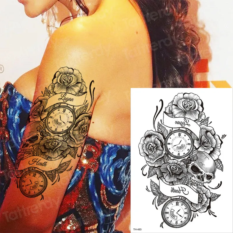 Tatuajes Temporales Tatuaje Pirata Ancla Brújula Tatuaje De Larga Duración Etiqueta Adhesiva Palabras Niños 3d Tatuaje Hombres Brazo Tatto Mangas Niños Por Beautys8, 3,26 €