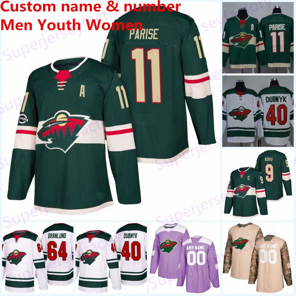 zach parise minnesota wild jersey