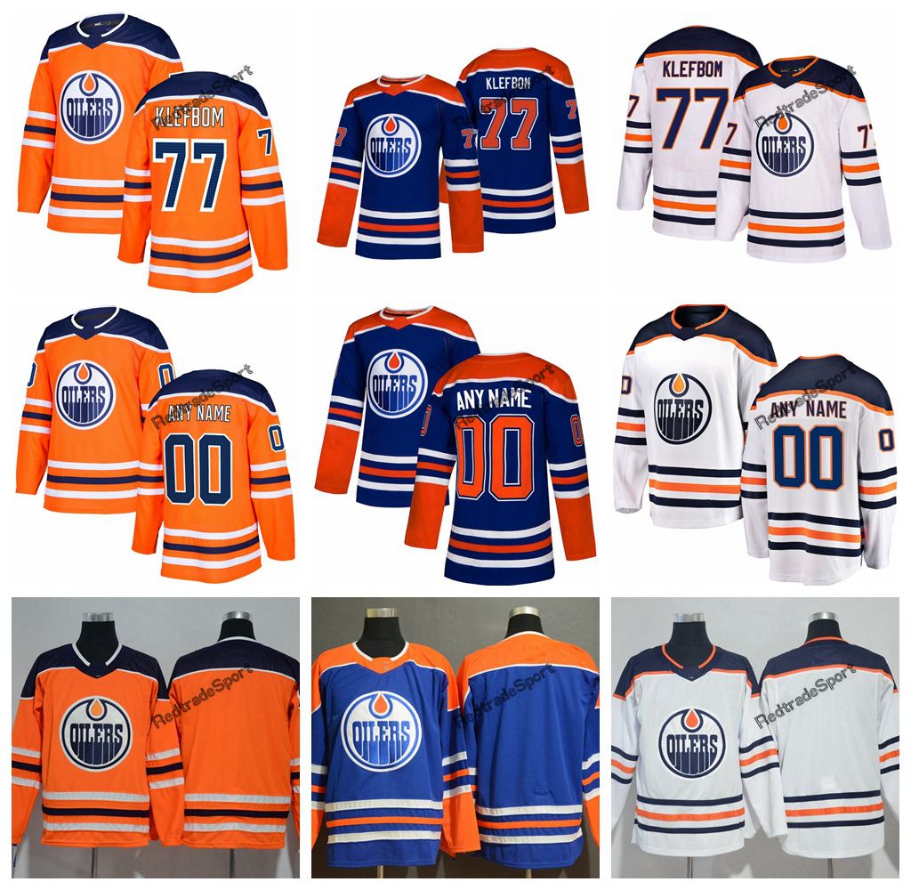 blue and orange hockey jersey