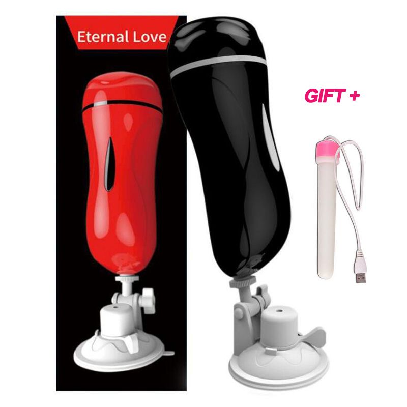 Vagina Anal sex Male hands free masturbator for man Suction Cup pocket vagina Real Pussy vibrator Sex Toys For Men masturbation Y191221