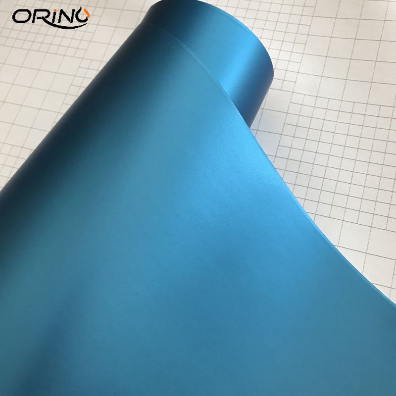Compre Pelicula De Vinilo Metalico Azul Claro Mate Azul Cielo Mate Cromado Lamina De Envoltura De Coche Con Burbuja De Aire Libre Moto Scooter Etiqueta Engomada Del Coche Etiqueta A 3 59