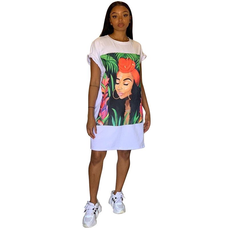 white sleeveless oversized t shirt dress