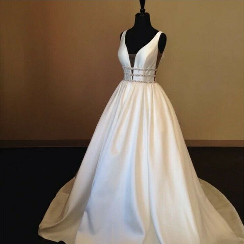 bridal satin white