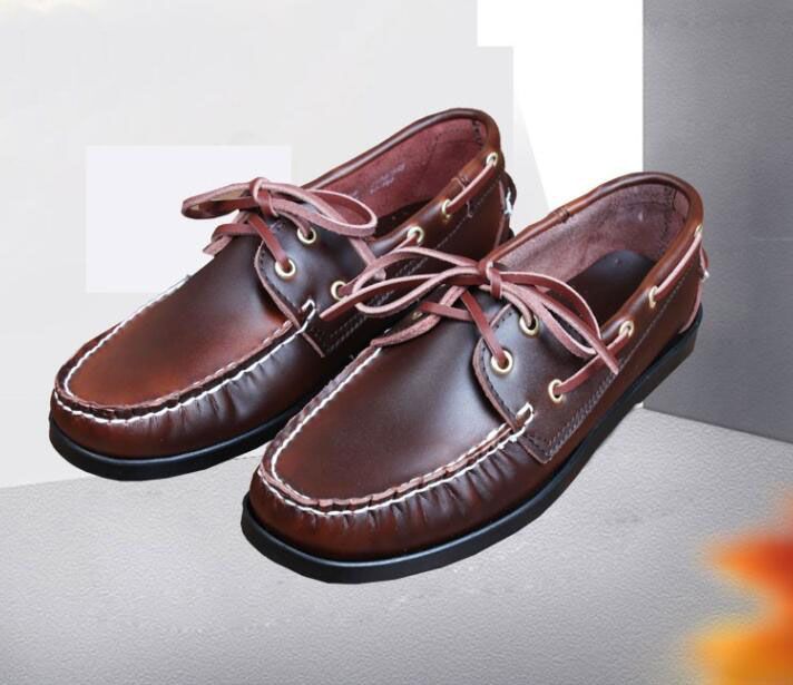 mens tan suede boat shoes