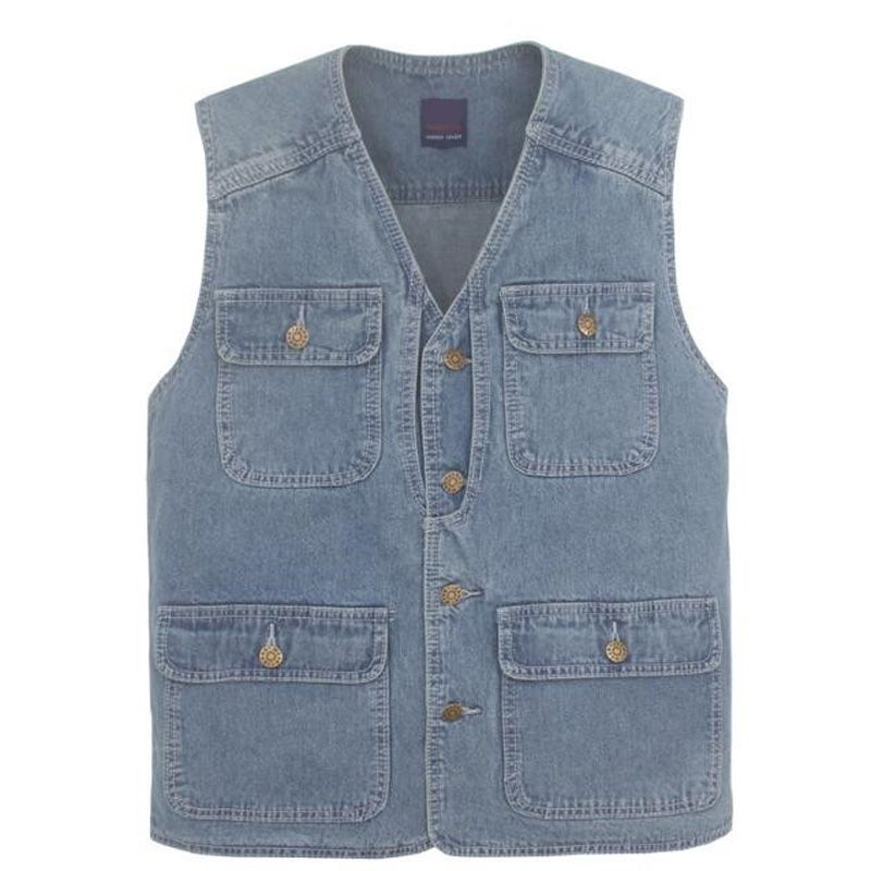 Acquistare Ultimi Gilet Design Uomo Jeans Denim Gilet Maschili Con Molte  Tasche Giacca Gilet Uomo Moda Senza Maniche Economico | Consegna Veloce E  Qualità | It.Dhgate