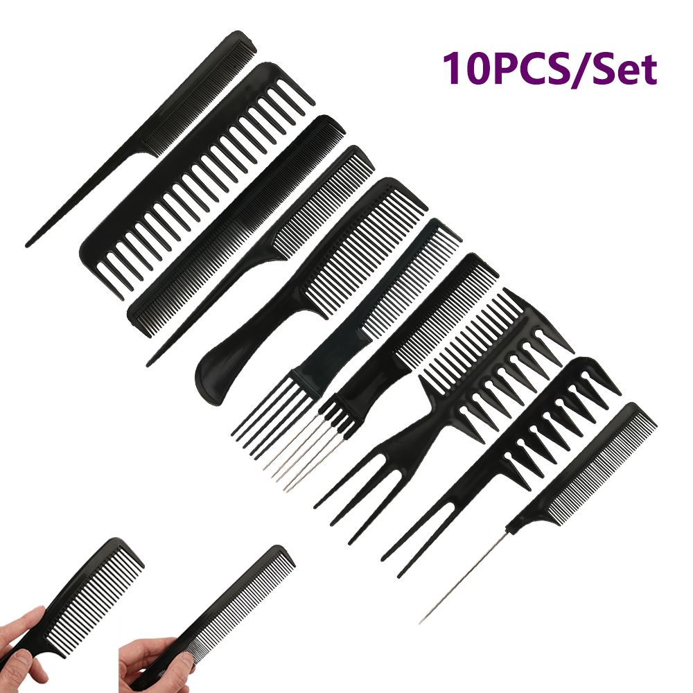 10 pcs/Set Fashion Anti-static Salon Barber Hair Combs Professional Comb Hairbrush Hairdressing Combs Hair Care Styling Tool - OPP Bag 10 pcs/Set Fashion Anti-static Salon Barber Hair Combs Professional Comb Hairbrush Hairdressing Combs Hair Care Styling Tool - OPP Bag