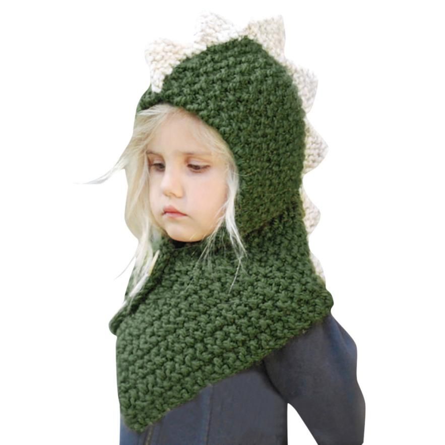 Verde Amarillo Moda Invierno dinosaurio Sombreros Niños Niñas niños Tejer lana linda Gorros Gorros de invierno Verde Amarillo Moda Invierno dinosaurio Sombreros Niños Niñas niños Tejer lana linda Gorros Gorros de invierno