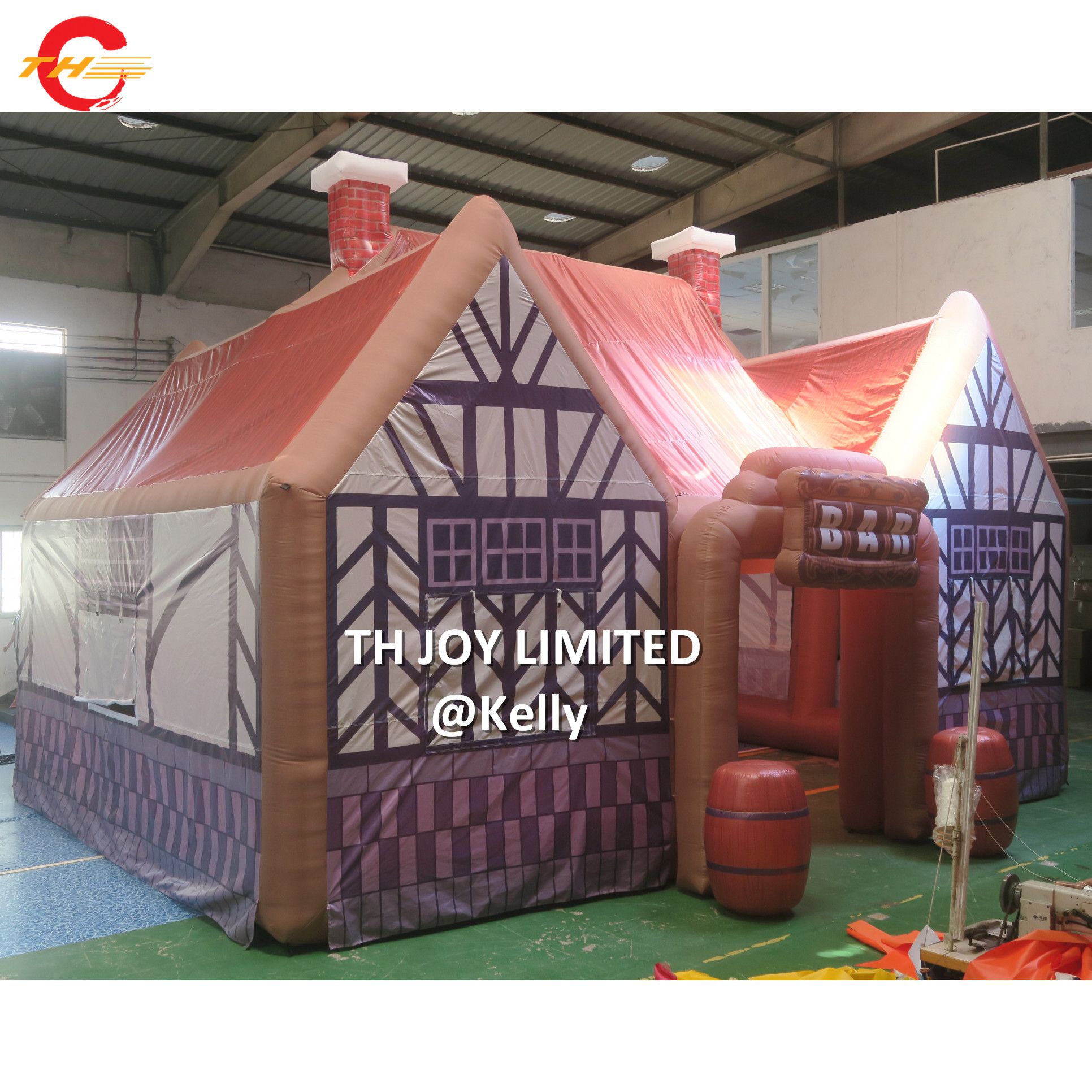 2021 8*6*5mH Giant Inflatable Irish Pub Tent For Sale Commercial Durable Inflatable Party Tent