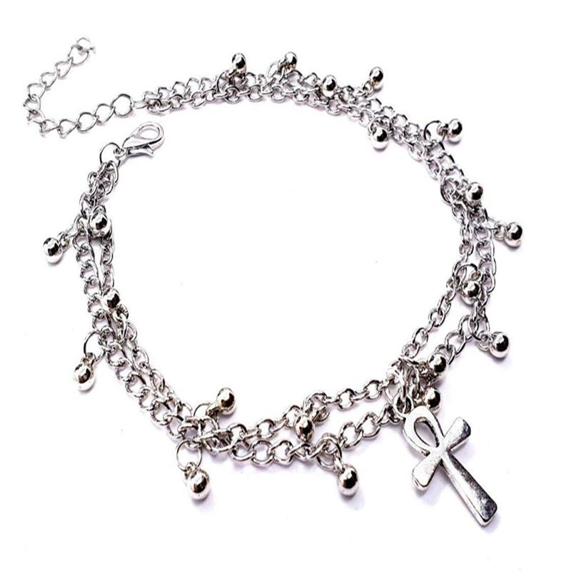 cross ankle bracelet