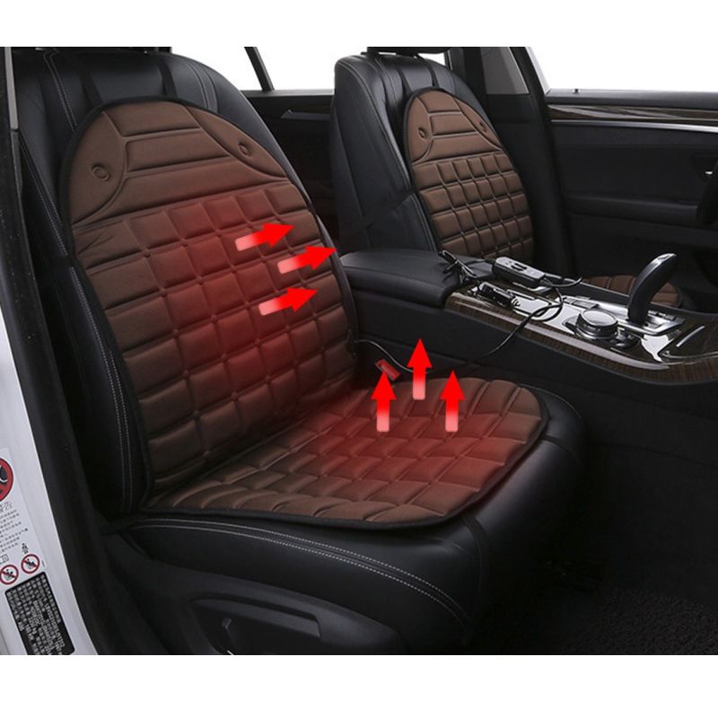 12v Heated Car Seat Cushion Cover Seat Heater Warmer Winter Car