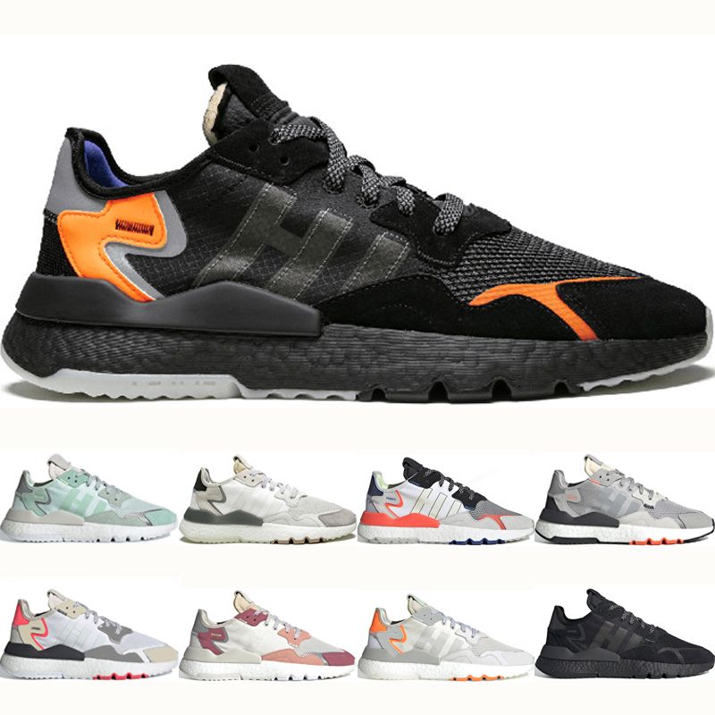 adidas nite jogger preto e laranja