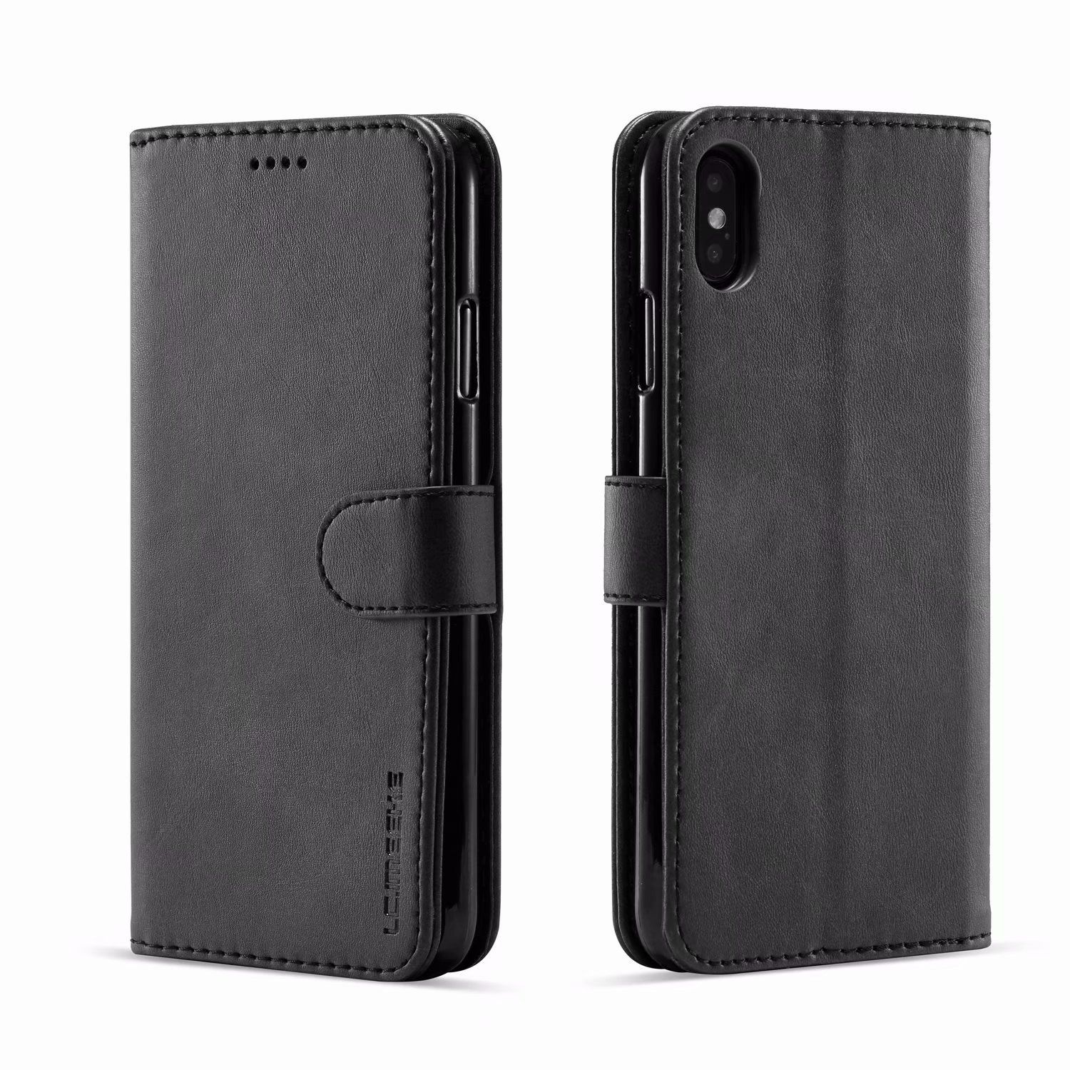 LC.IMEEKE Leather Flip Case For Iphone 6s 7 8 Plus X Xs MAX XR 11 12