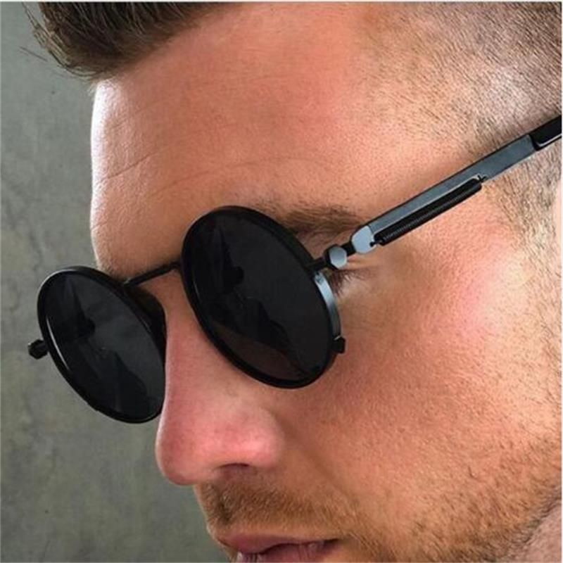 steampunk round glasses