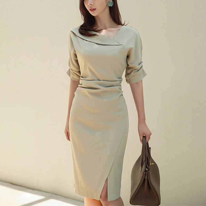 جديد أنيق حزب اللباس الرسمي النساء السيدات سليم قلم رصاص اللباس الذهاب Bodycon مكتب سيدة اللباس العمل Y19073101 2020 من Qiu02 98 91ر س موبايل Dhgate