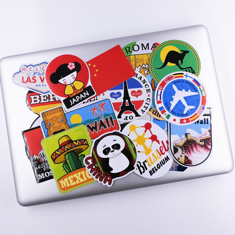 2020 20 In 1 Popular Places Of The World Luggage Suitcase Sticker Laptop Skateboard Guitar Refrigerator Car Waterproof 3m Sticker Removable Glue From Knyc 5 53 Dhgate Com