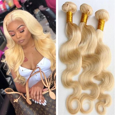 10a 613 Blonde Bundles Body Wave Hair Bundles Weft Blonde Hair