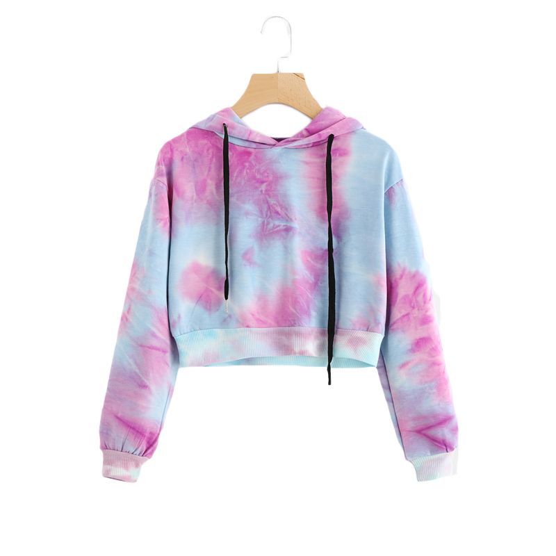 Compre Romwe Color De Agua Sudaderas Con Capucha Multicolor Casual Mujer  Sudadera Con Capucha Con Cordón Otoño Tie Dye Sudaderas De Manga Larga A  20,59 € Del Sport1688 | DHgate.Com