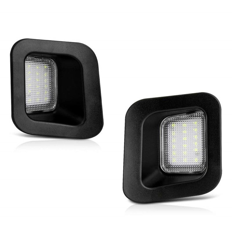 Partsam 2Pcs Full LED License Plate Light Lamp Assembly Replacement For RAM 1500 2500 3500 Licese Plate Tag Lights Clear Panel 2003 to 2018 Pickup Truck 6000K White Black Housing Partsam 2Pcs Full LED License Plate Light Lamp Assembly Replacement For RAM 1500 2500 3500 Licese Plate Tag Lights Clear Panel 2003 to 2018 Pickup Truck 6000K White Black Housing