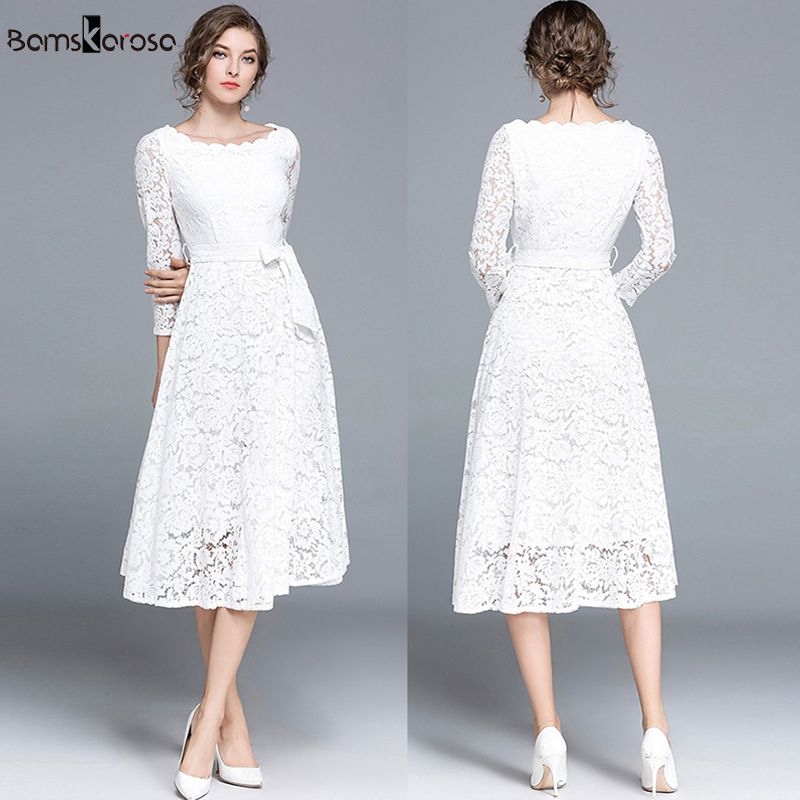 vintage white lace dress