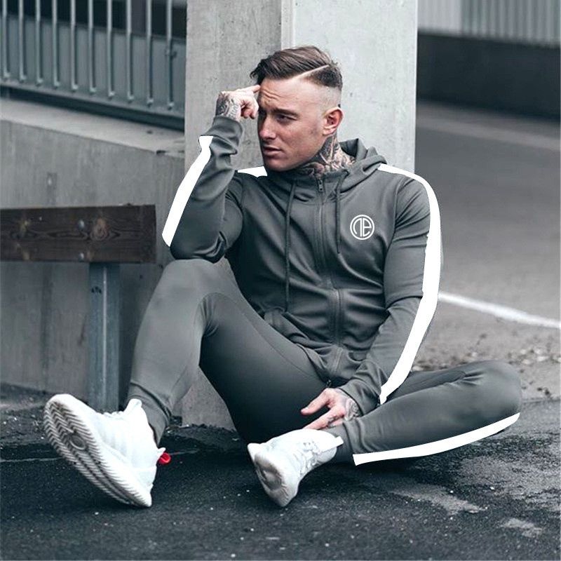 Acquistare Sport Uomo Tuta Da Corsa Palestra Uomo Set Abbigliamento  Sportivo Set Da Jogging Fitness Bodybuilding Tute Sportive Uomo Felpa Con  Cappuccio + Pantaloni Tuta Da Uomo # 106062 Economico | Consegna