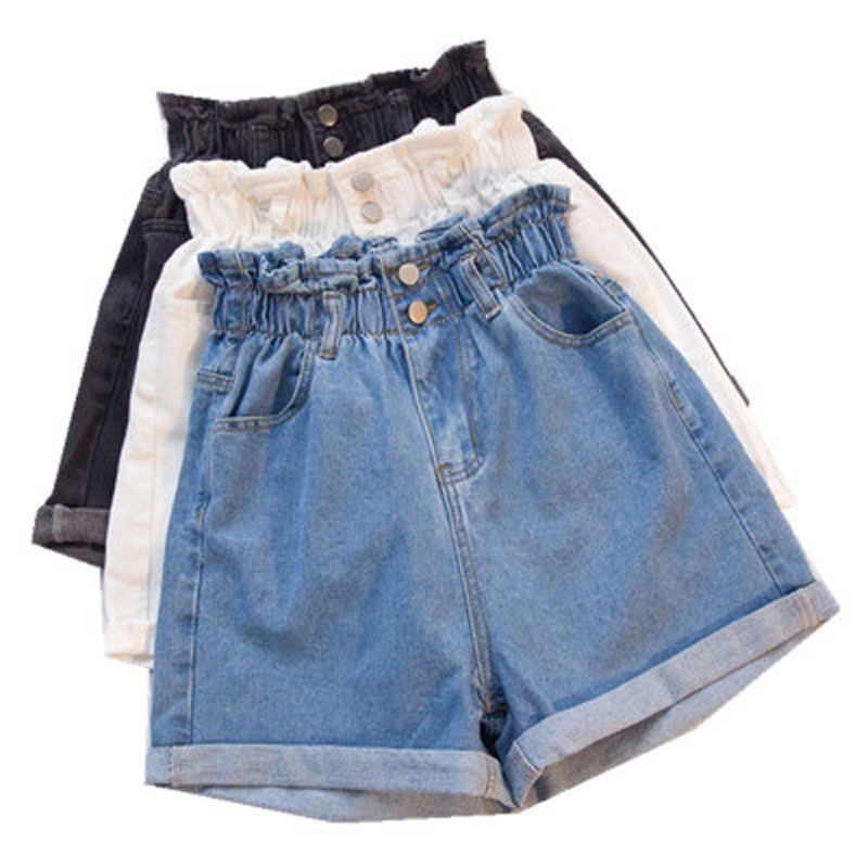 short jeans de elastico na cintura