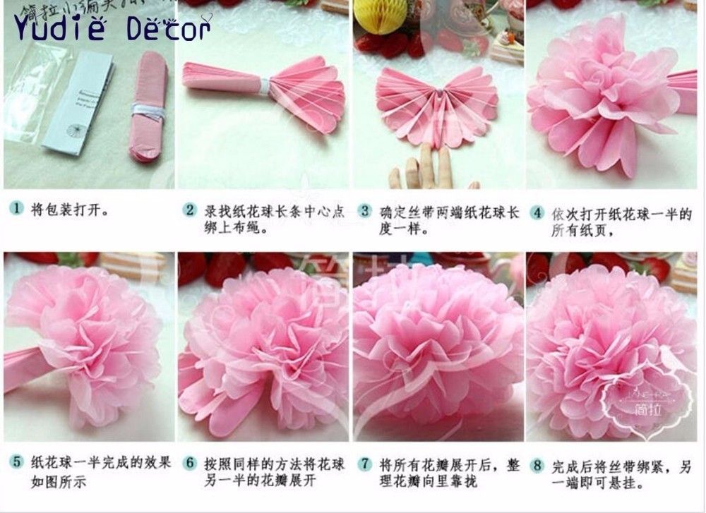 2019 artificial big fragrant environmental protection paper flower ball for diy marriage room wedding car decoration craft from haifoo 9 5 diy paper flower ball