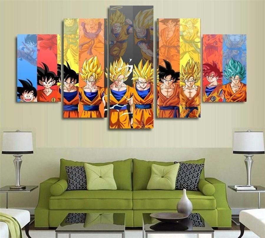 2019 Dragon Ball Z Goku Vs Friends Home Decor Hd Printed Modern Art Painting On Canvas Unframed Framed From Gghhtyft123 16 24 Dhgate Com
