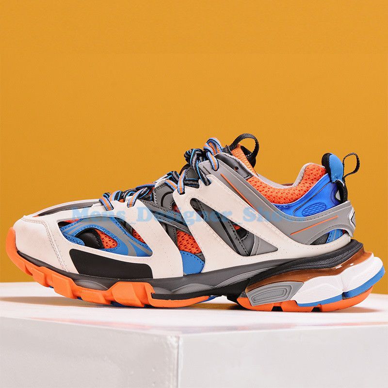 Balenciaga Track Trainer Orange Grey Bump