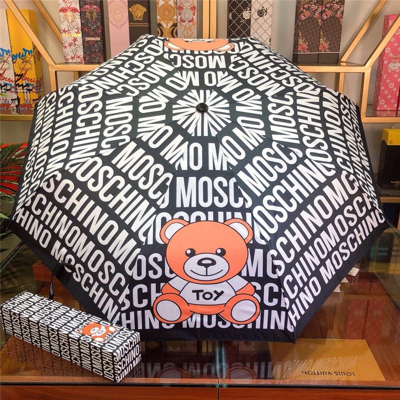 clásica Patrón de Oso Amante Paraguas de Vacaciones Portátil Plegable Unisex Marca Parasol Personalidad