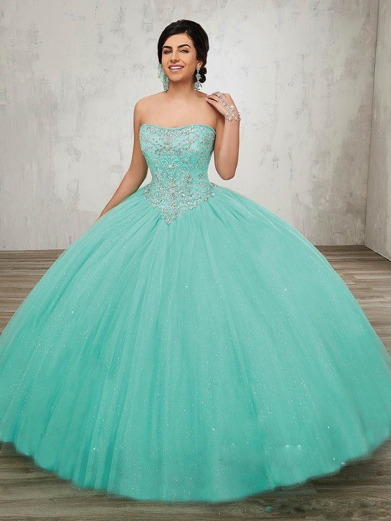 vestido azul turquesa debutante