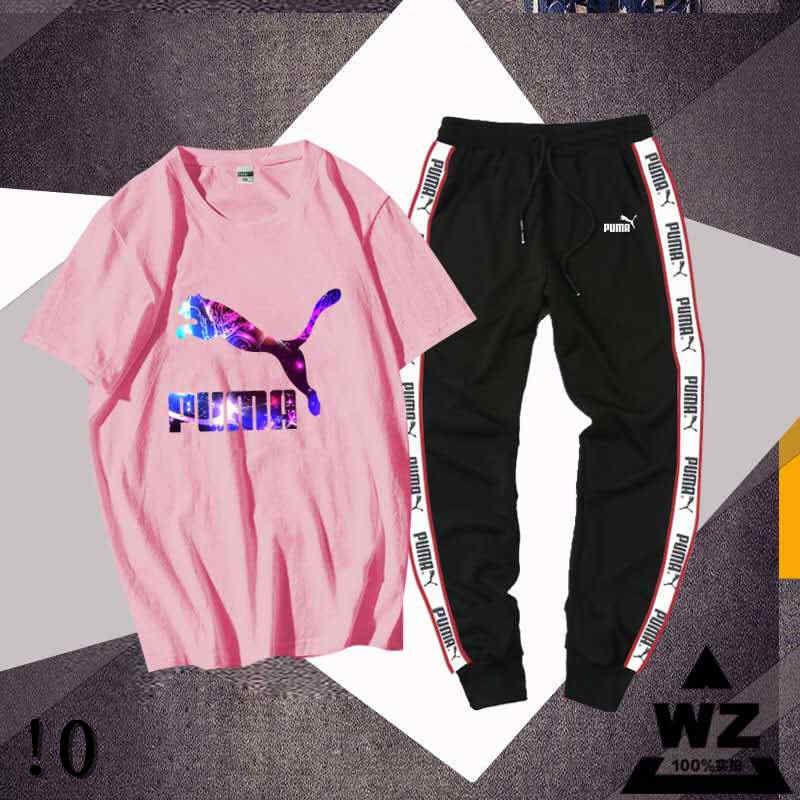pink puma jogging suit