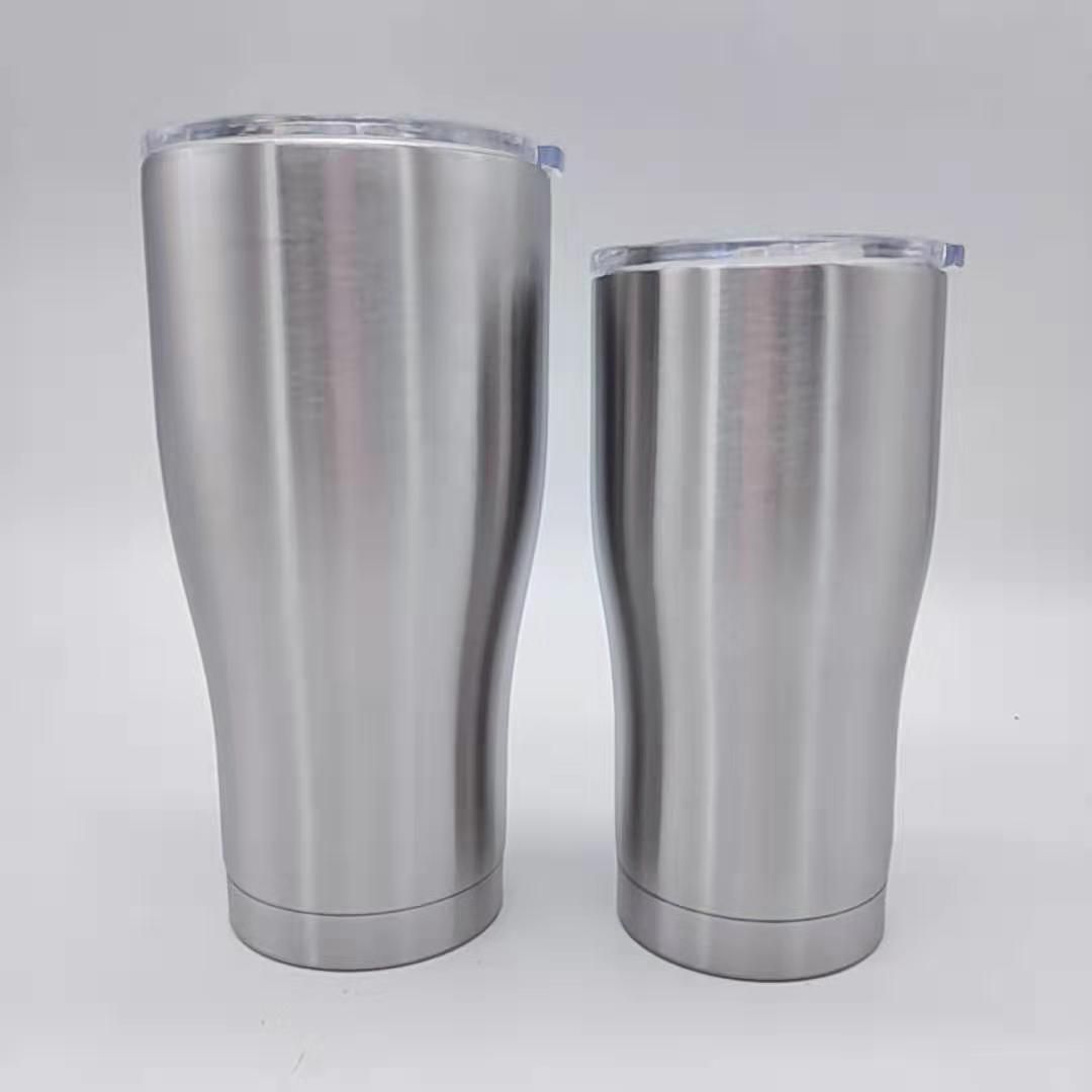 20oz Stainless Steel Curved Tumbler Vacuum Double Wall Insulation Travel Mug 