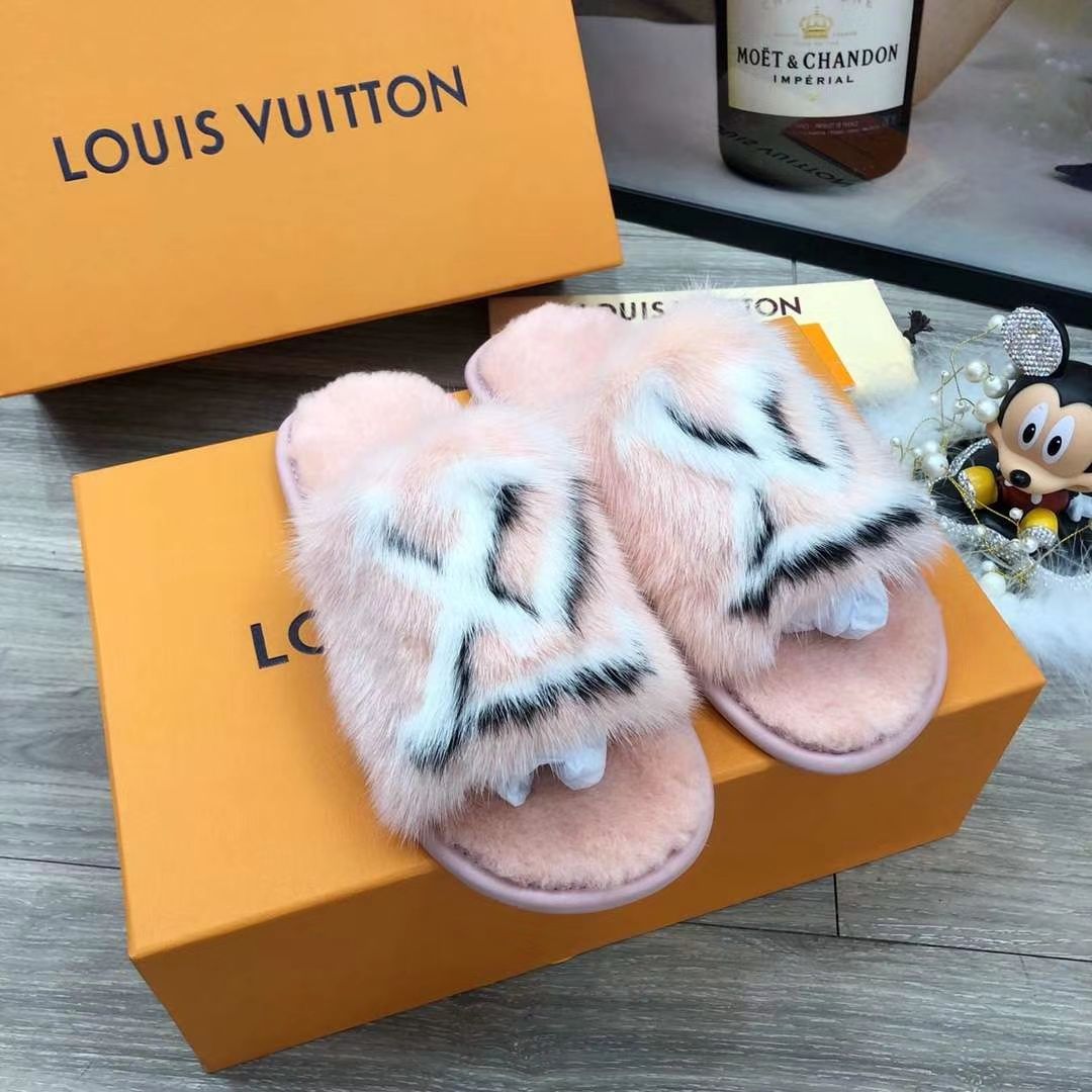 Nw1 Mink Slippers Causal Slippers Wool Slippers Boys &Girls Tian/Blooms  Start Print Slide Sandals Unisex Indoor Beach Flip Flops With Box From  Classicfactoryb, $83.42