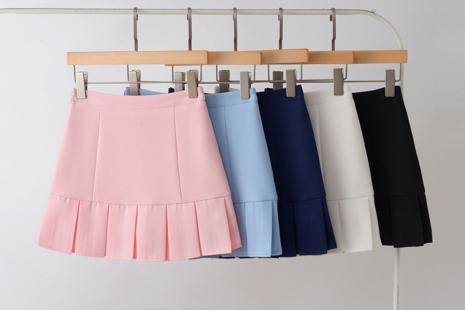 2020 2019 High Waist Womens Pleated Mini Short Skirt Korean School ...