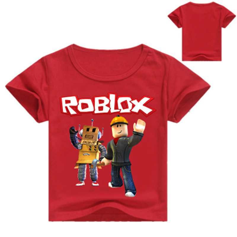 roblox 3d مطبوعة تي شيرت الصيف ملابس قصيرة الأكمام الأطفال لعبة t shirt الفتيات الكرتون قمم المحملات طفل الفتيات الفتيان قميص uy87 2021 من zlf999