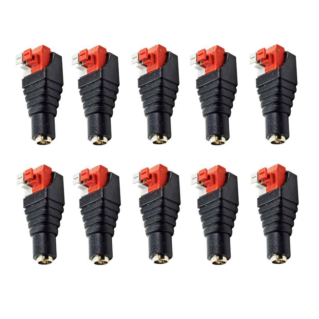 12V Female DC Power Jack Plug Adapter Connector For CCTV Camera From
