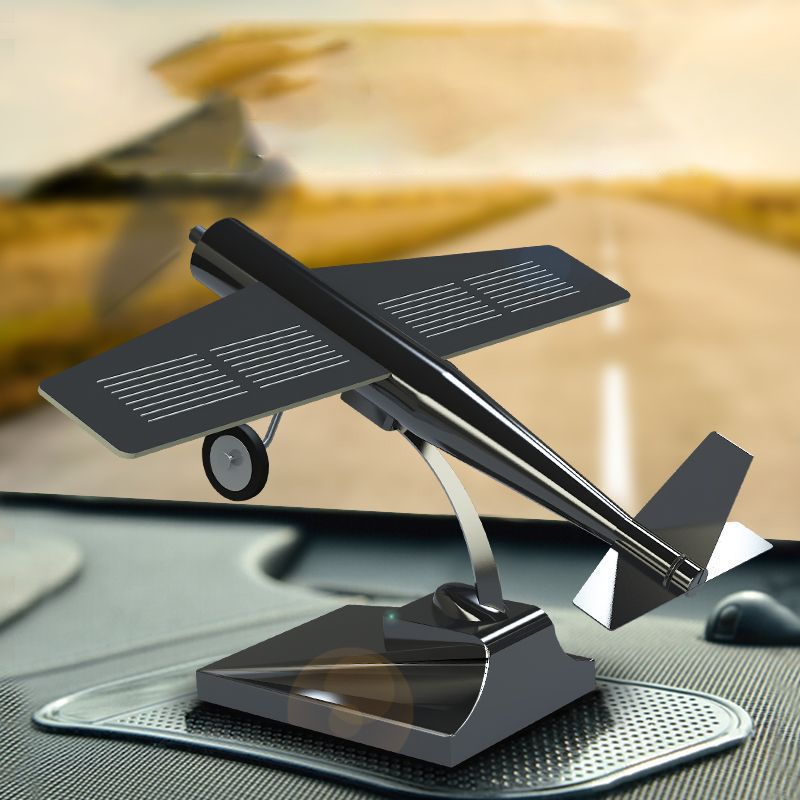 Diecast Solar Energy Aircraft Model Toy, Alloy Plane Ornament, The