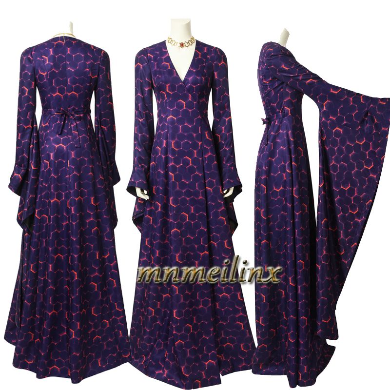 Game of Throne The Red Woman Melisandre Cosplay Costume Red Dress Custom Made