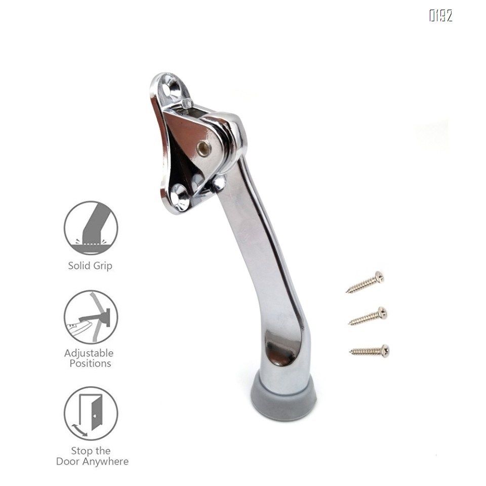 2019 5 Inch Door Stopper Hinge Metal Kickdown Door Stop Door Kickstand With Non Slip Rubber Tip For Heavy Garage From Deerhardware 2 02 Dhgate Com