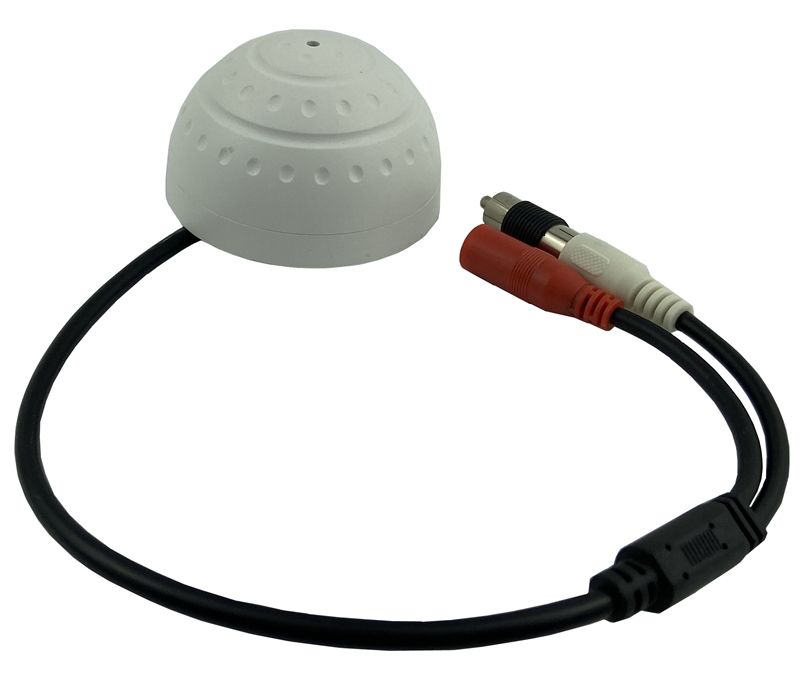High Sensitivity Wide Range Spy CCTV Microphone Mic 12V Loop out CCTV DVR Camera