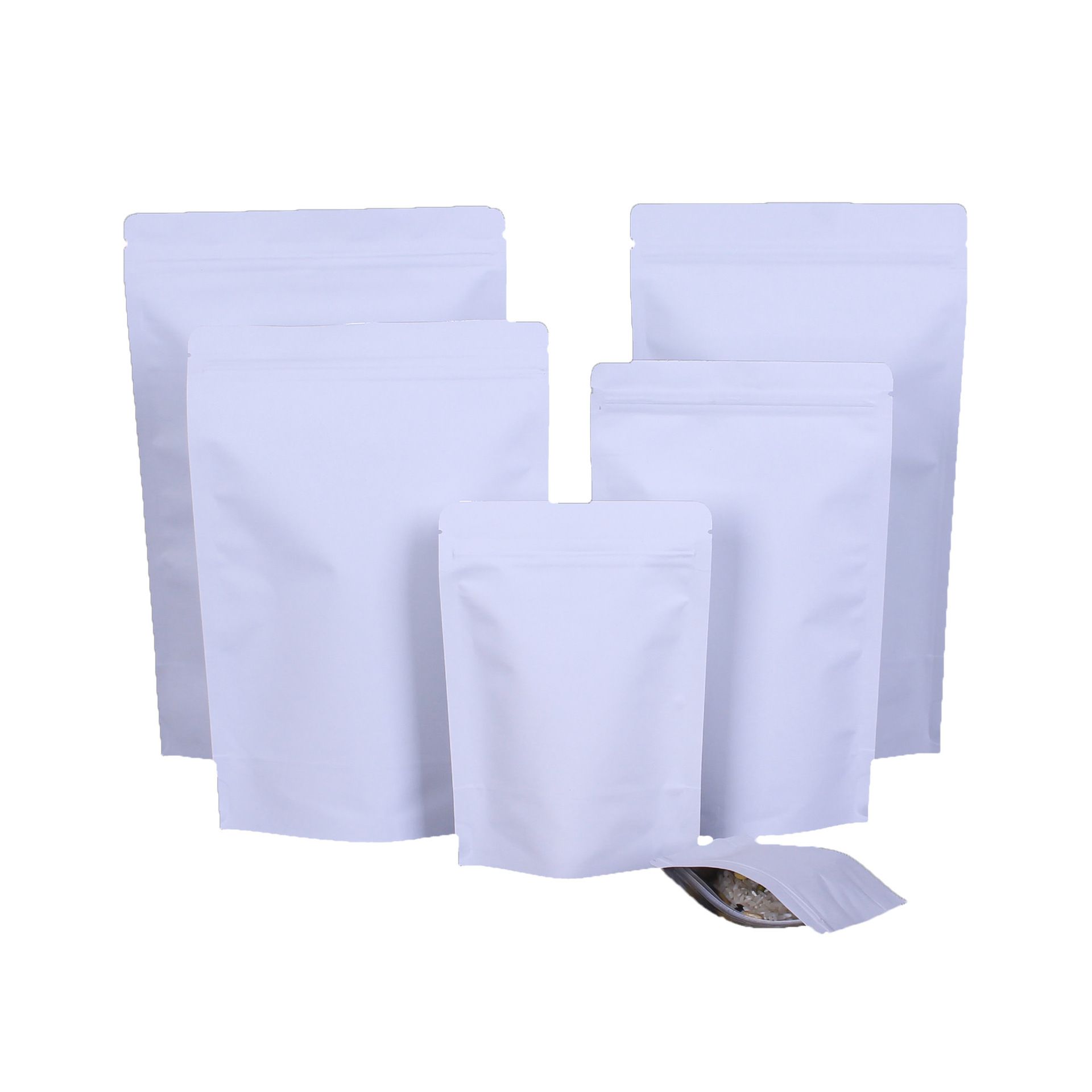 white paper kraft bolsas