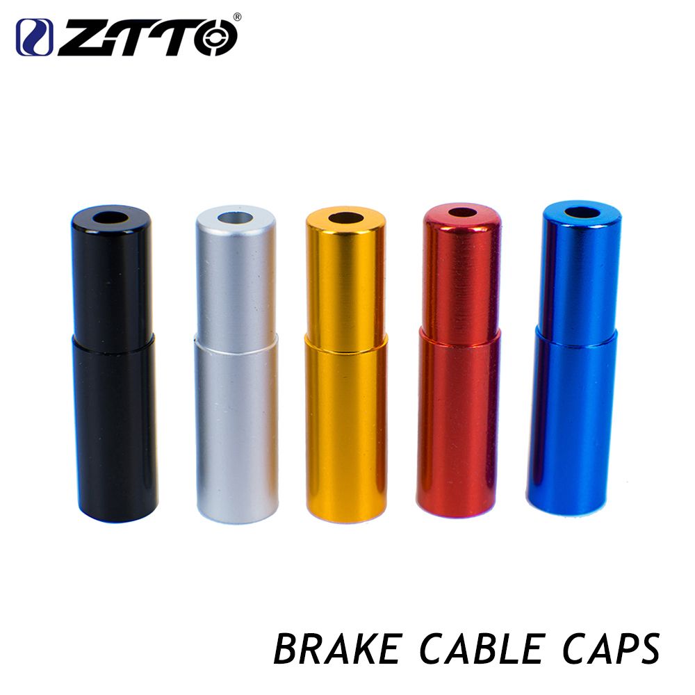 100 BICYCLE DERAILLEUR BRAKE CABLE HOUSING FERRULES CAP 5MM COPPER