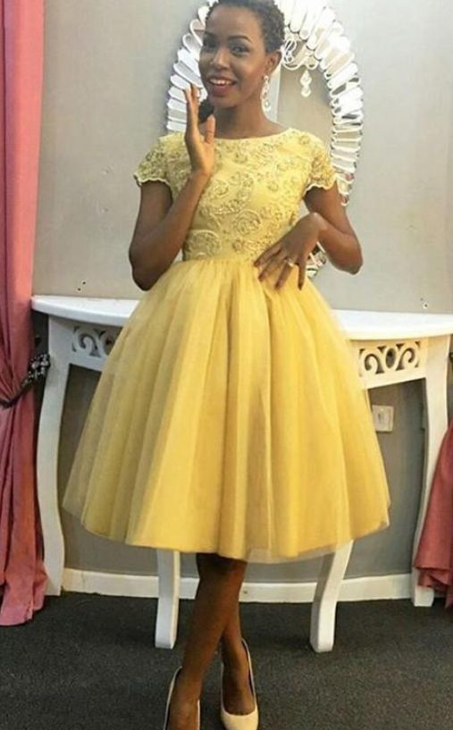 Light Yellow Prom Dresses