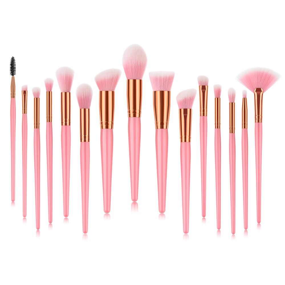 pink eyeshadow brushes